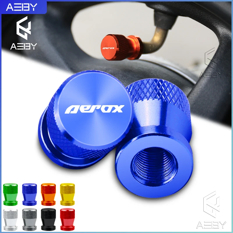 

2PCS CNC Aluminum Motorcycle Wheel Tire Valve Stem Caps Tyre Airtight Cover For Yamaha Aerox 155 50 50CC Universal Accessories