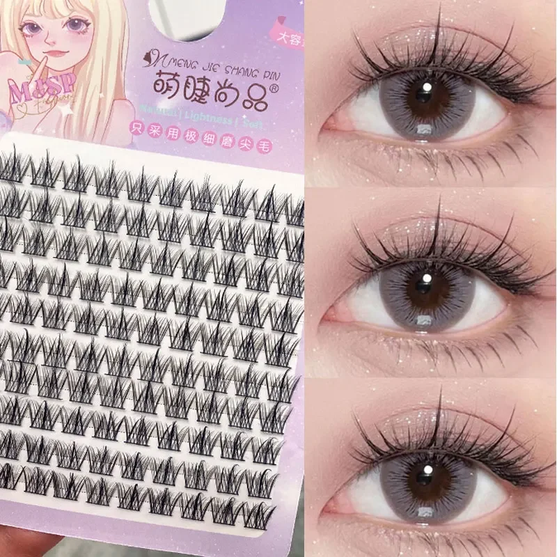 10-rows DIY Thick Clusters Eyelash  Manga Lashes Natural False Eyelashes Soft Eyelashes Bunches Thick Fake Eyelashes Makeup