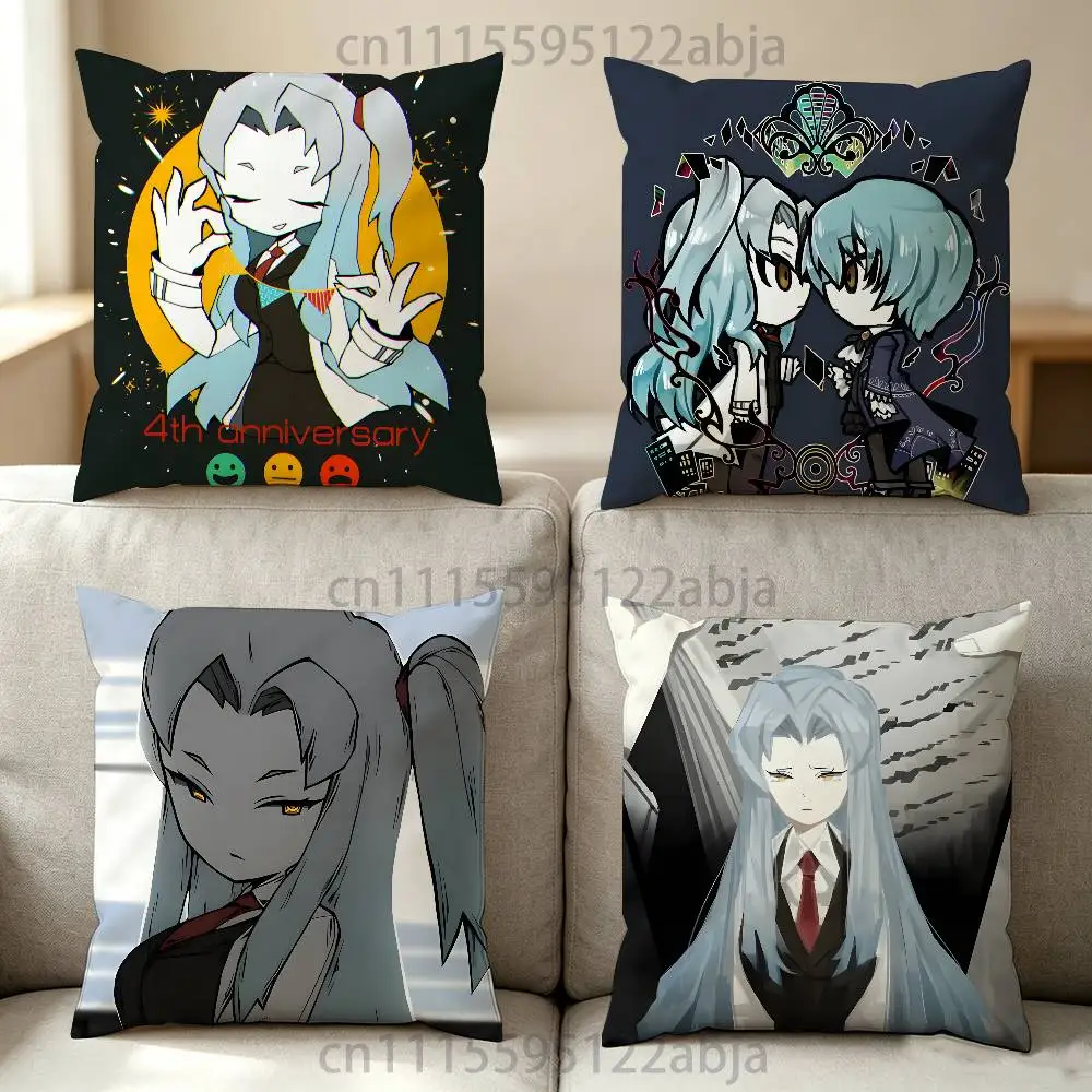 A-Angela L-Lobotomy Corporation Throw Pillow Case Decoration Bed Custom Square Pillowcase Pad Cover