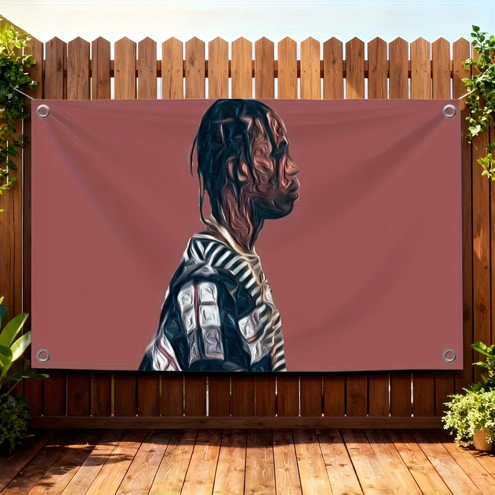 Large Hanging Banner Wall Tapestry 60x90cm Pop Culture Character Illustration Flag for Gaming Room Decor Bedroom Poster