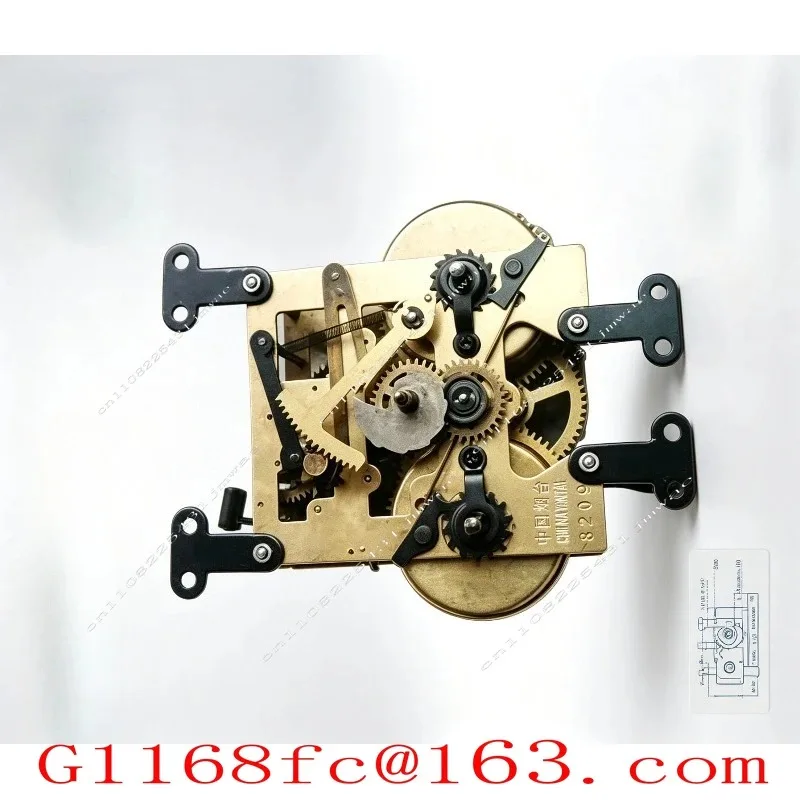 Old Object, Clock, Wall Clock, 30 Teeth, 15 Days, All Copper Gear Clock, Movement, One Run, Normal Maintenance
