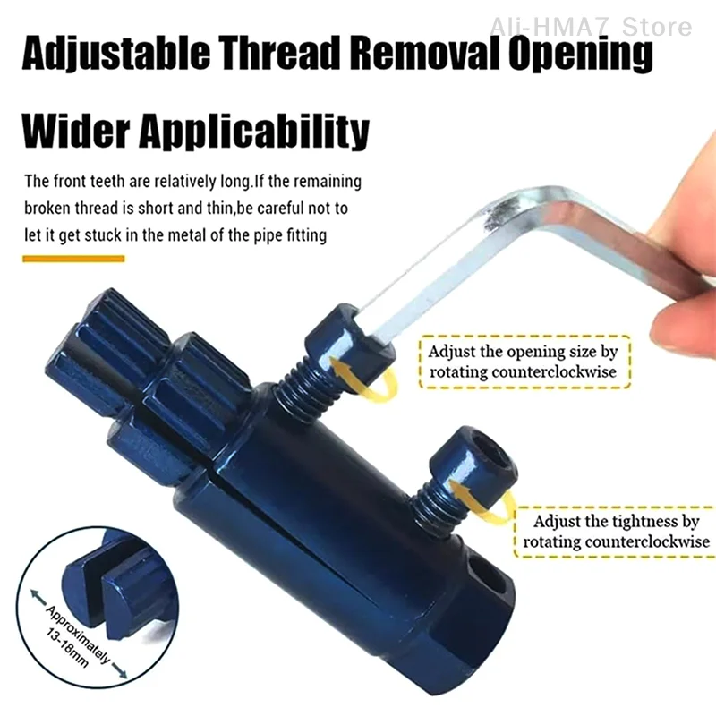 1Set Draadtrekker Tool Kit Hoekstopkraan Gebroken Draadtrekker Universele Kraan Hoekstopkraan Gebroken Draadtrekker