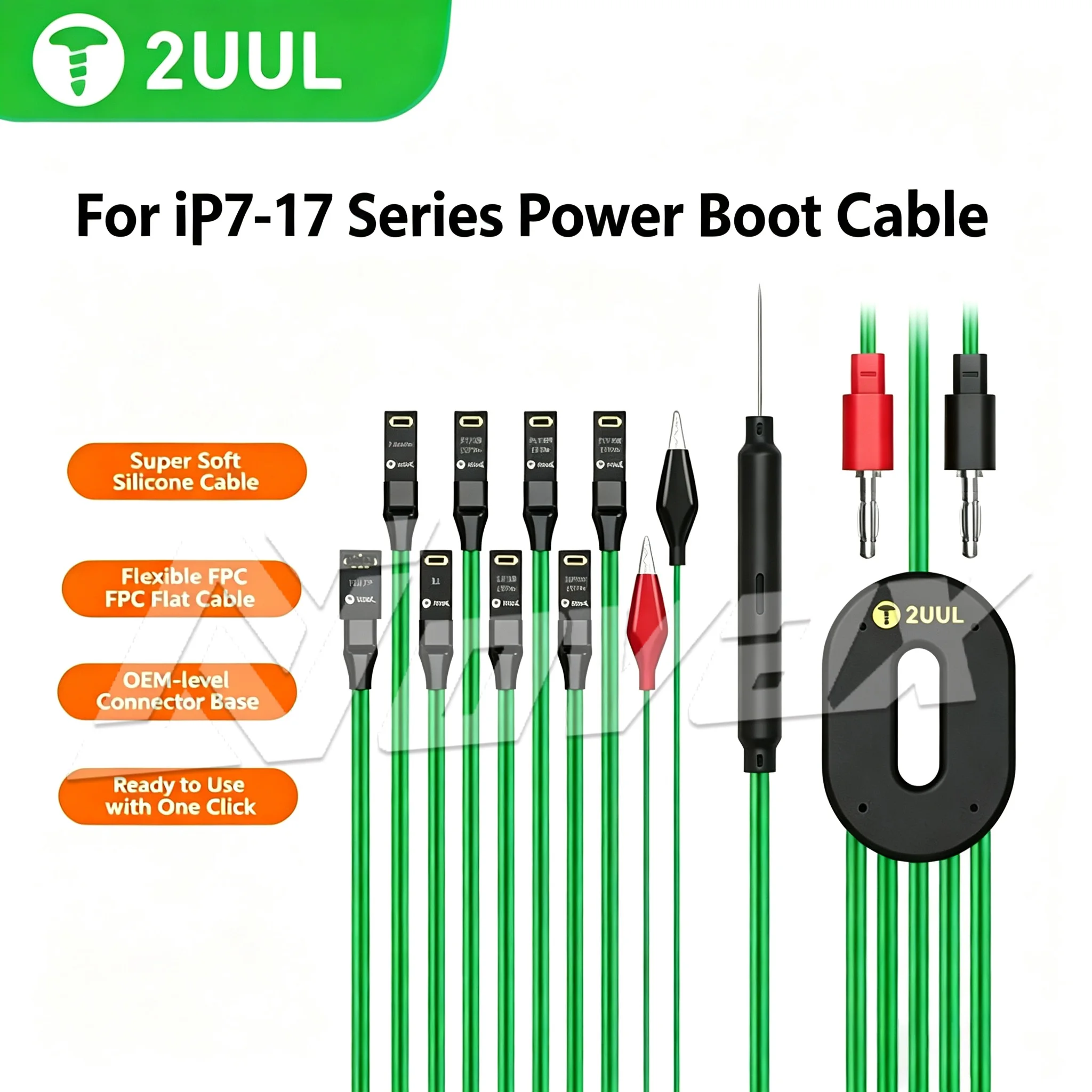 2UUL PW10 Power Supply Startup Cable Is Suitable for IP7-17PM 10 in One FPC Soft Strip Power Test Cable