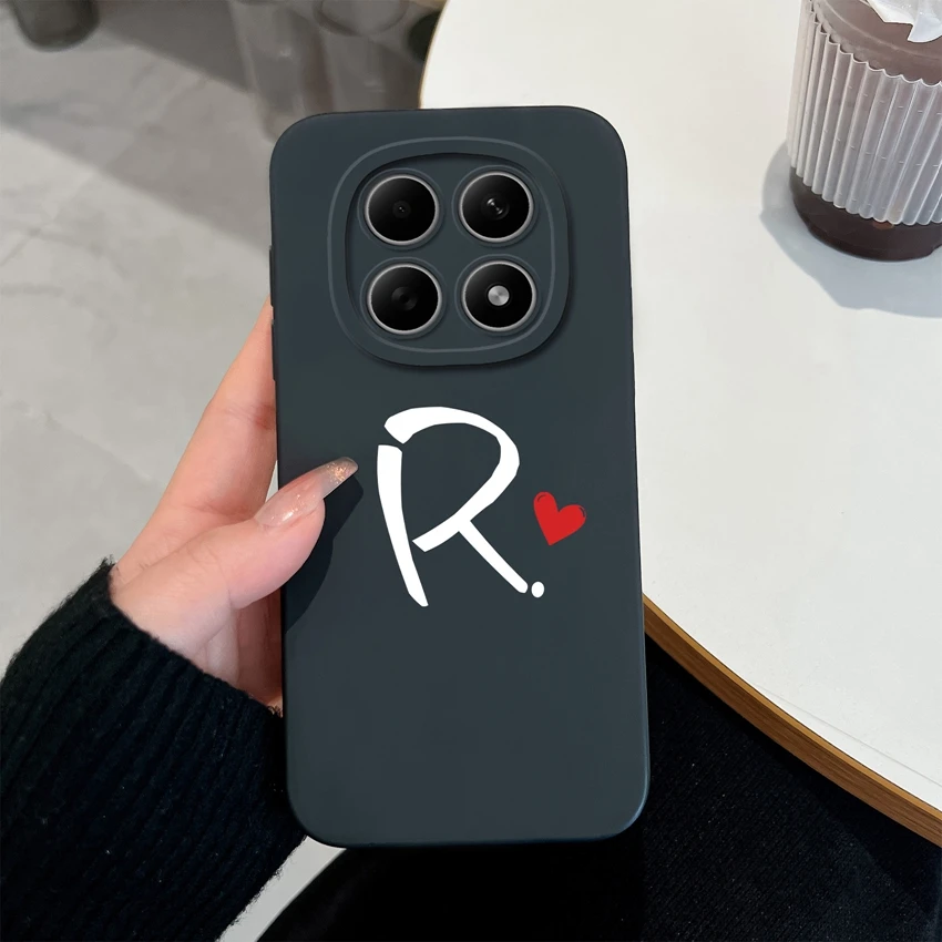 Niedliche Buchstaben Handyhülle für Redmi Note 15 15Pro 4G Gehäuse Weiche Matte Silikon Linsenschutz Hülle für Redmi Note15 15 Pro Schale – Detail 18
