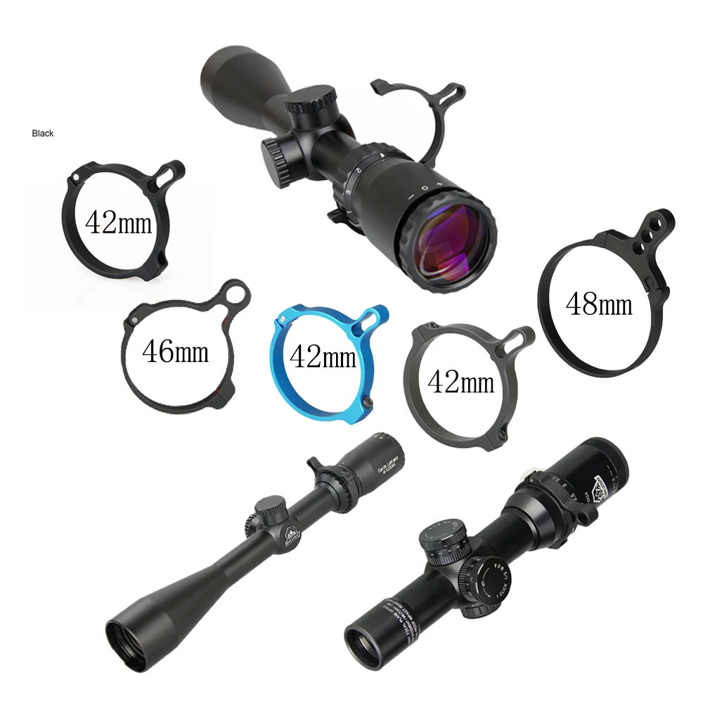 Aluminum Tactical Scope Throw Lever Rifle Scope Zoom Adjuster for 42-48mm Rings