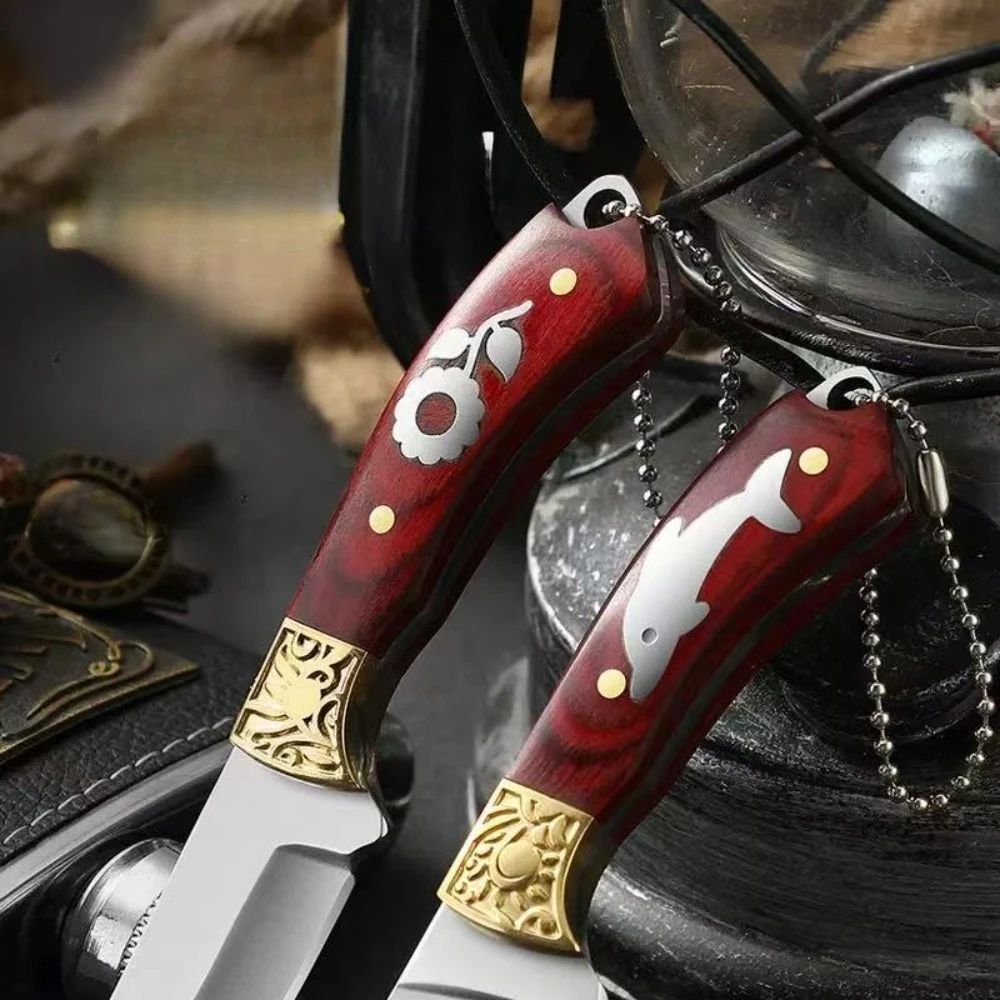 سكين سلسلة مفاتيح صغيرة، سكين فواكه محمول، تفكيك للدفاع عن النفس في حالات الطوارئ في الهواء الطلق، سكين فك السريع