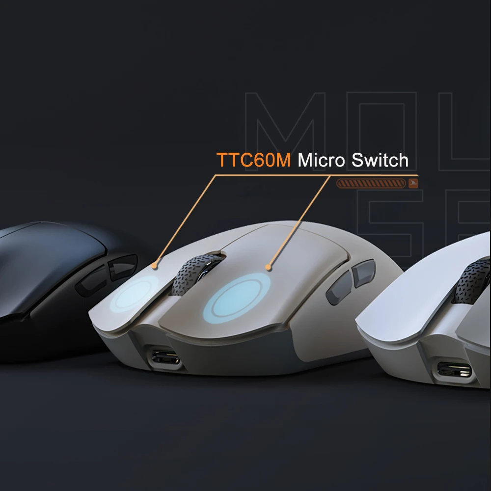 Imagem -03 - Motovelocidade Darmoshark m3 Bluetooth 2.4g sem Fio com Fio Três Modos Mouse para Jogos Esports Óptico Pam3395 Computador Escritório Mouse 26000dpi Botões Suporte para Drivers de Macro para Laptop pc