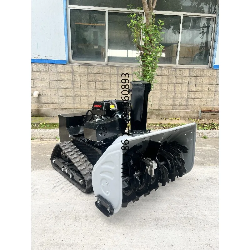 GardeningCost-Effective Tracked Remote-Controlled Snow Sweeper Robot For Winter Yard Cleaninggardening Tools