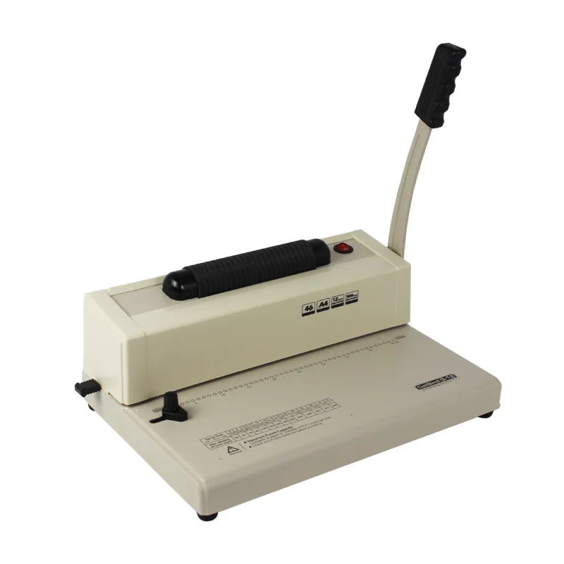 Factory Direct Sale S-12 Single-Coil A4 Punching Machine Plastic Spiral Ring Manual Comb Binding Machine 45mm Thickness