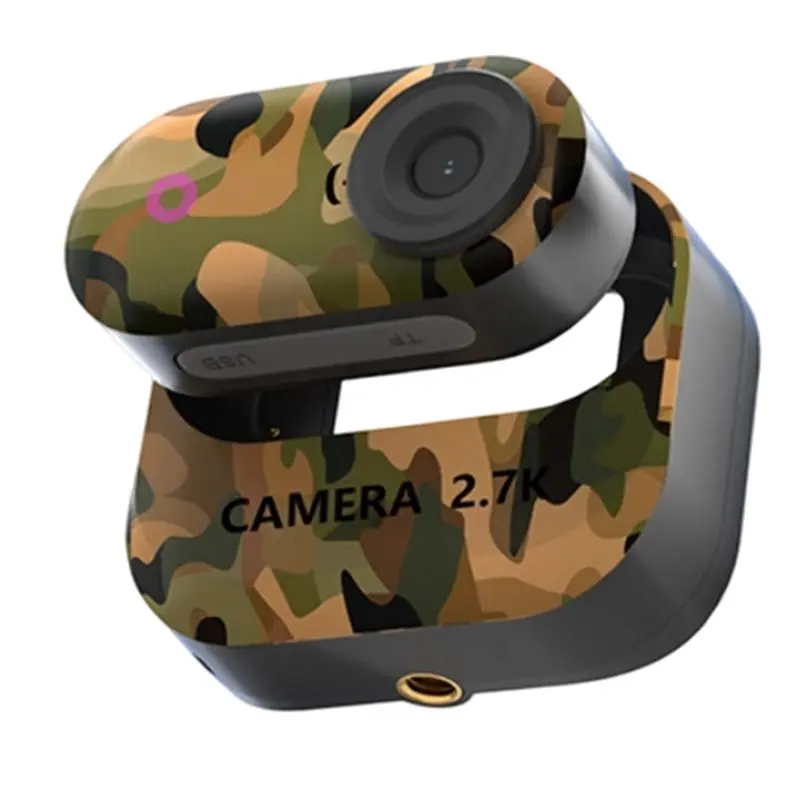 2.7K HD Mini Body Camera Wide Angle Pet Recorder Thumb Camera Portable Action Camera For Work,Cycling,Travel