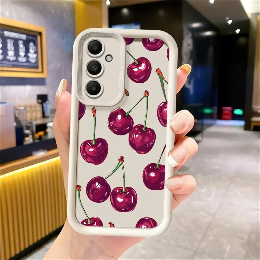 

Fruit Cherry Phone Cover Case for Samsung Galaxy A34 A12 A13 A53 A54 A56 A26 A32 A23 A35 A36 A51 A73 A15 A16 A71 A72