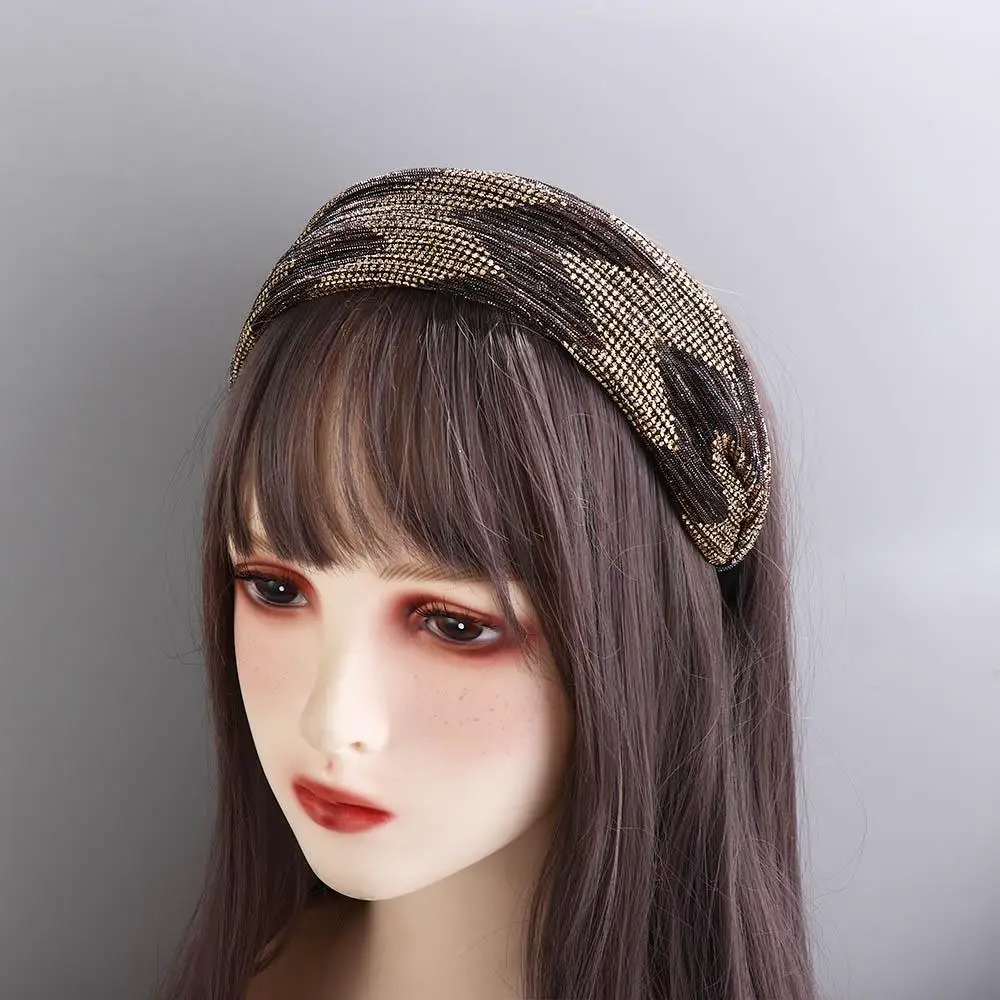 

Mother Hair Clip Hair Band Sequins Hair Fixer Wide-brimmed Korean Style Headwear Female Hairbands Lace Headband Wide Hair Hoop