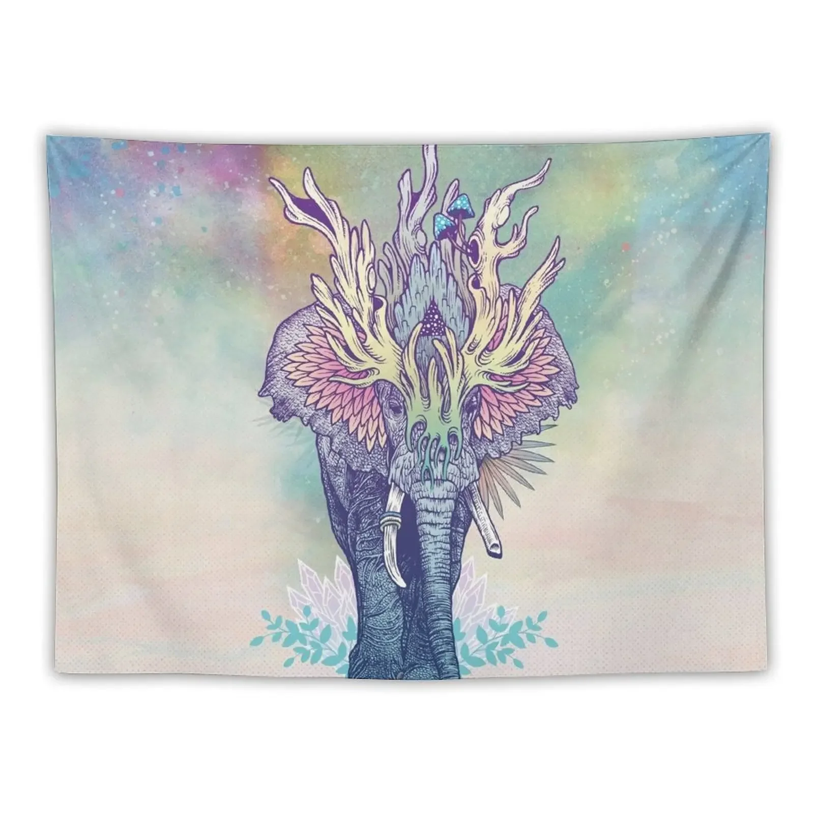 

Spirit Animal - Elephant Tapestry Wall Hanging Decor Decorative Wall Mural Tapestry