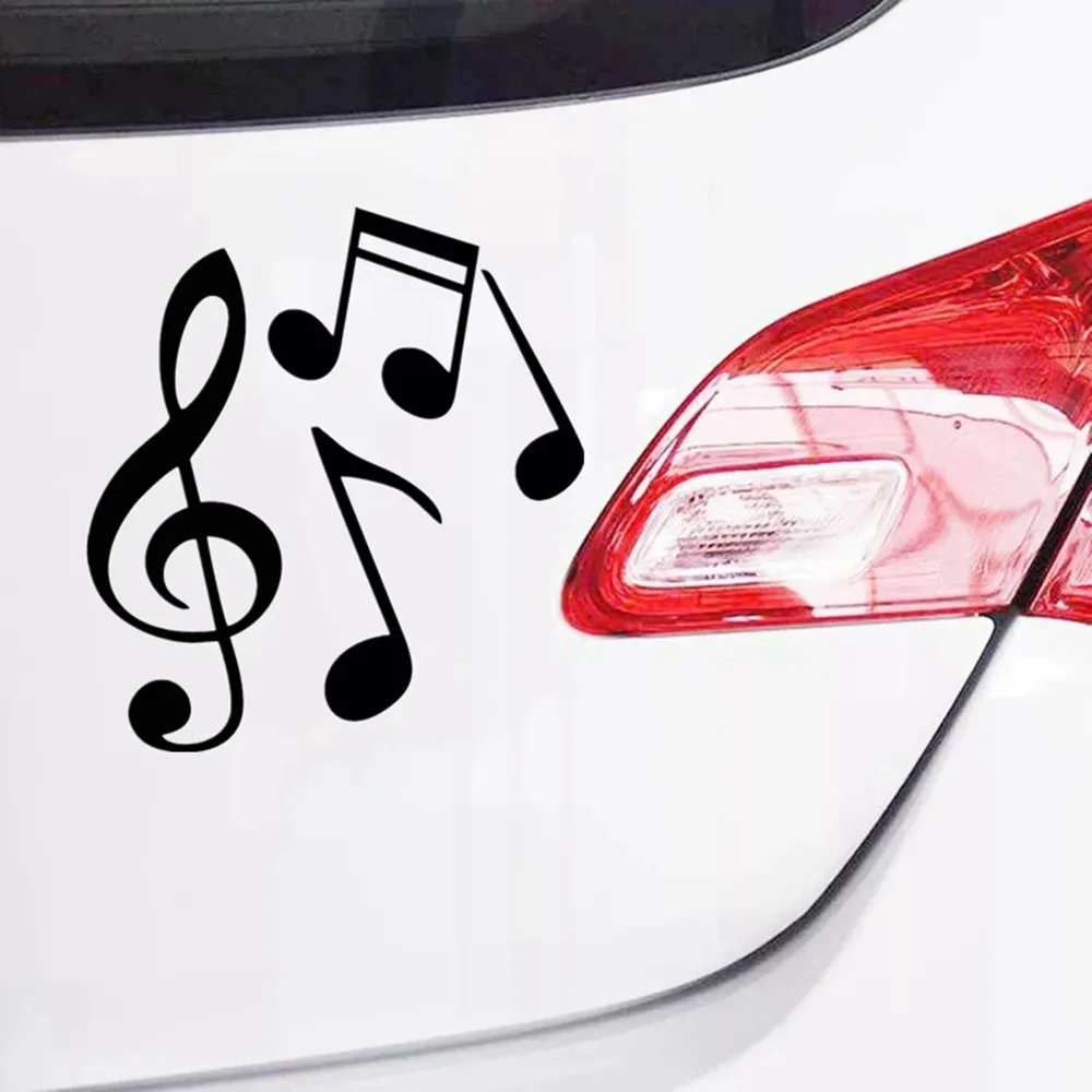 

Treble Clef Music Score PVC Decal, Music Theme Sticker for Car SUV Truck Motorcycle, Auto Exterior Decor