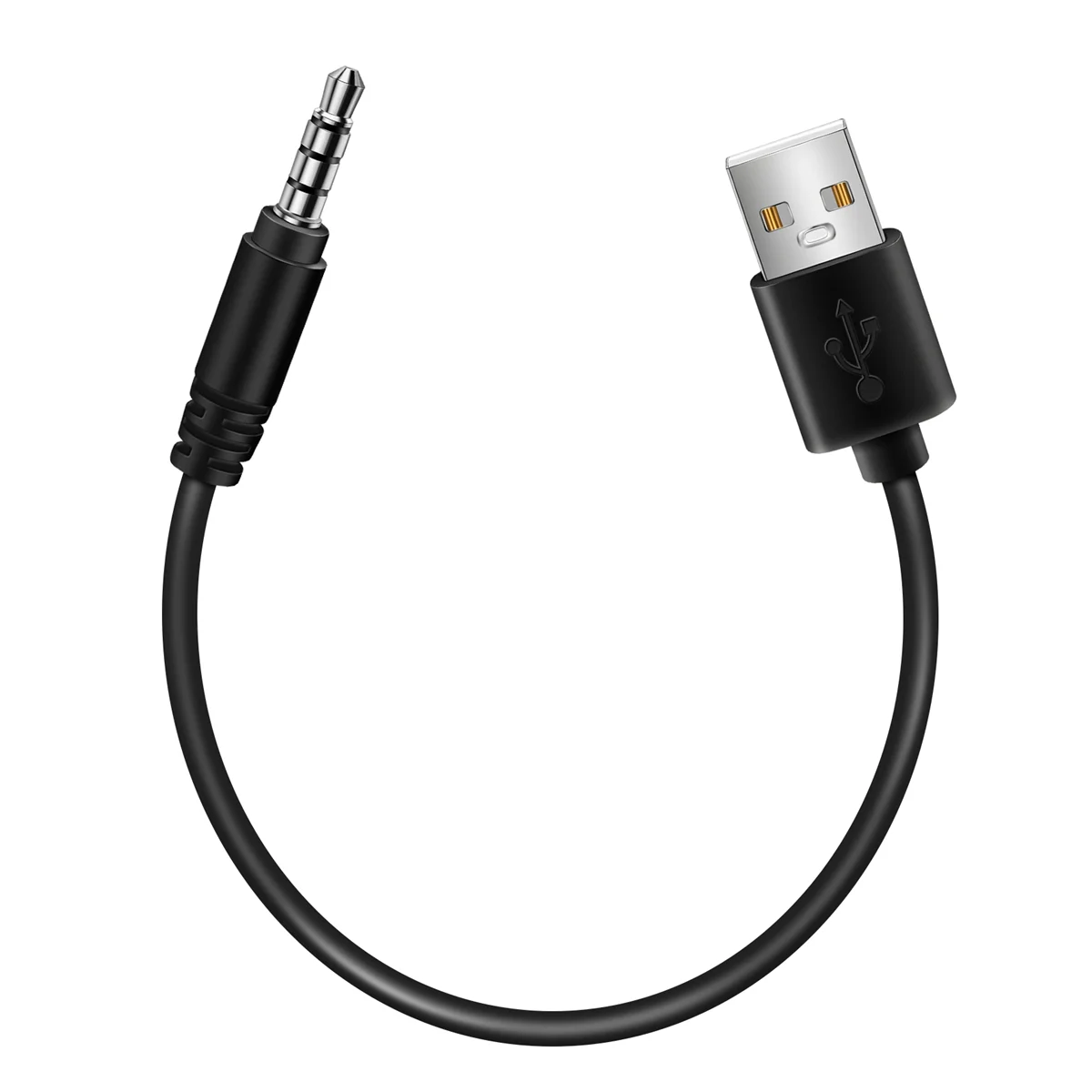 Beauty 3.5mm Plug AUX Audio Jack to USB 2.0 Male Charger Cable Adapter Cord for Car MP3