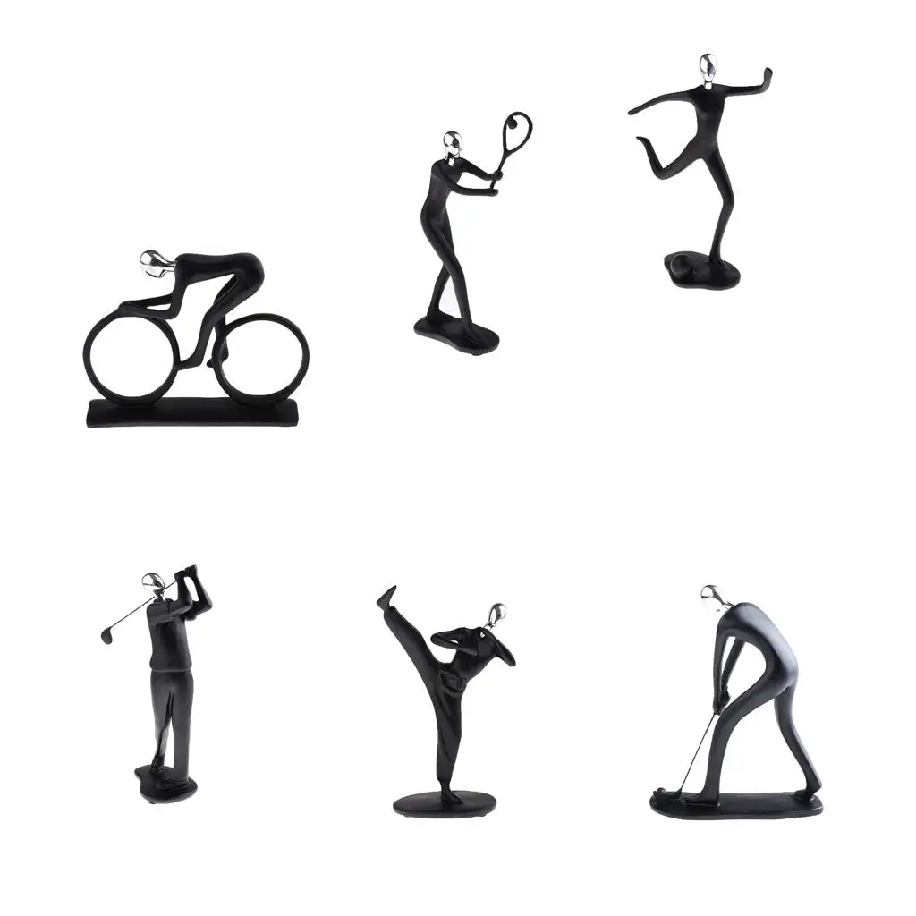 Sports Statue Decoration Sports Decoration Golf Martial Football Tennis Indoor Room Decoration Resin Crafts