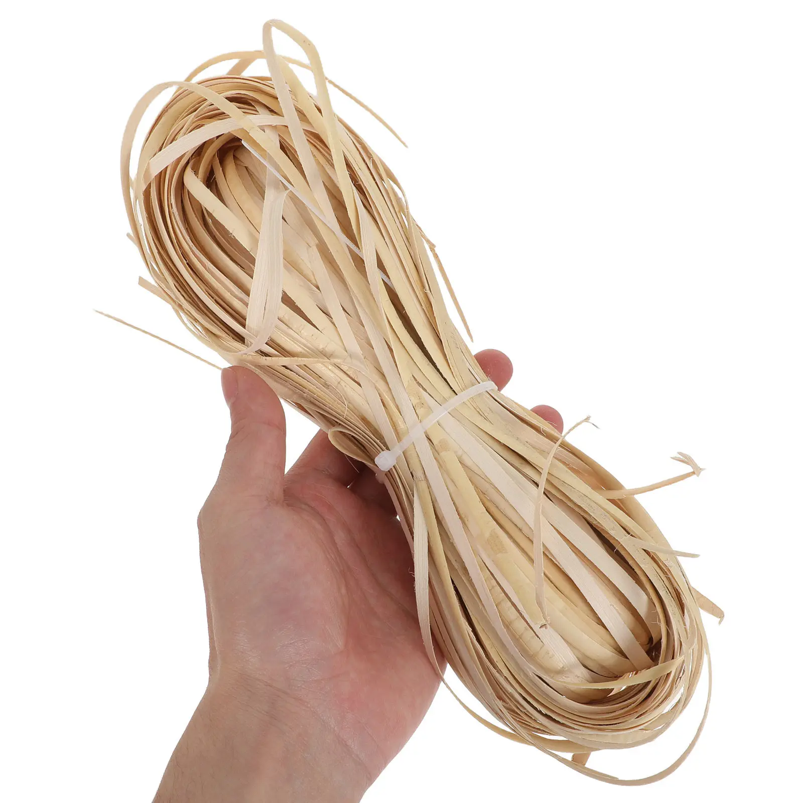 1 Roll Rattan Strip Natural Rattan Skin Outdoor Chair Repair Kit Patio Furniture Restoration Flat Peel Material 230Ft Length 1 5