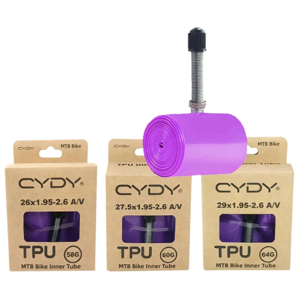 AliExpress Schrader Valve CYDY TPU MTB Bicycle Inner Tube 26/27.5/29x1.95 2.0 2.1 2.2 2.3 2.4 2.5 2. 6 Inch Mountain Bicycle Tire