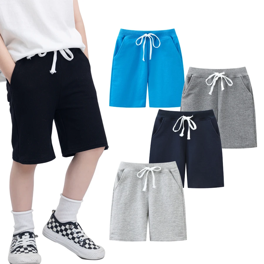 

SheeCute Summer Girls And Boys Cotton Jogger Shorts With Two Pockets SCH6388