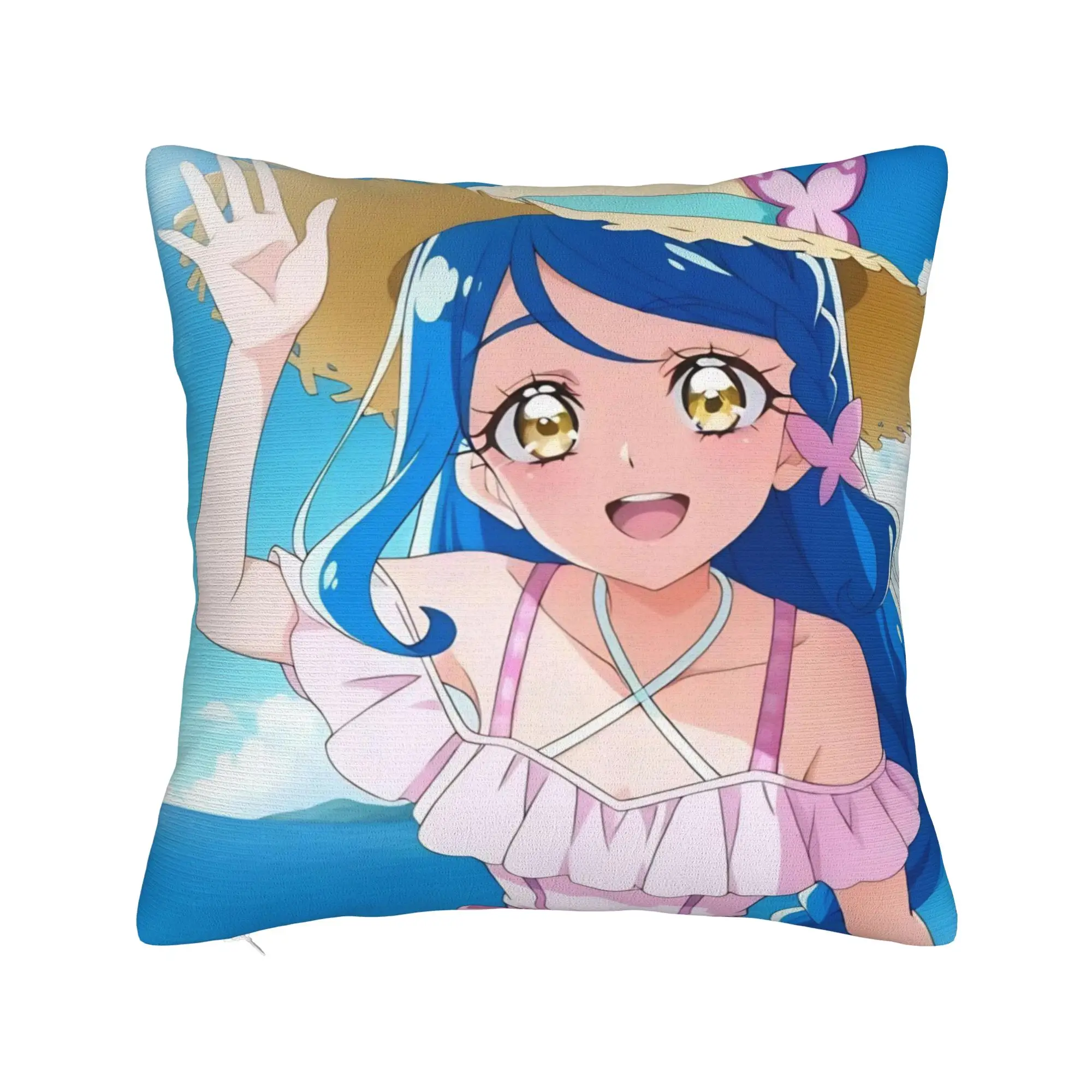 Decorative Pillowcases Soaring Sky Pretty Cure Merch Living Room  Pillow Case Cover Zipper Multiple Sizes