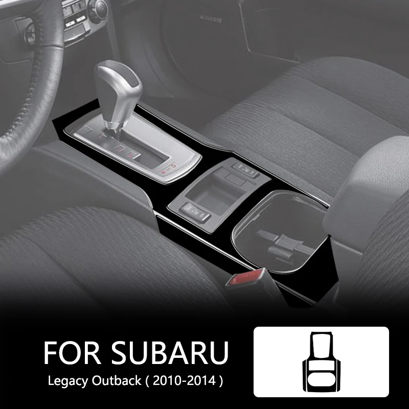 

Gear Console Bezel Brand New ABS Gloss Black Stickers For Subaru Legacy Outback 2010 2011 2012 2013 2014 Car Interior Accessorie