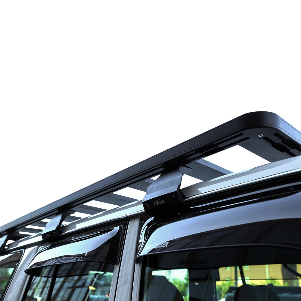 

NEW Customized 4x4 Off-road Vehicle Accessories Aluminium Flat Roof Racks for Toyota LC76 Land Cruiser