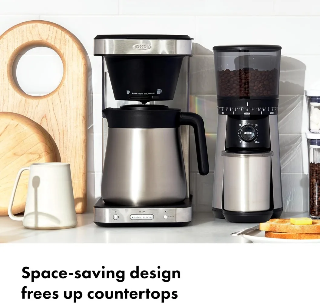 ماكينة صنع القهوة أوكسو برو 8 أكواب، ستانلس ستيل، أسود