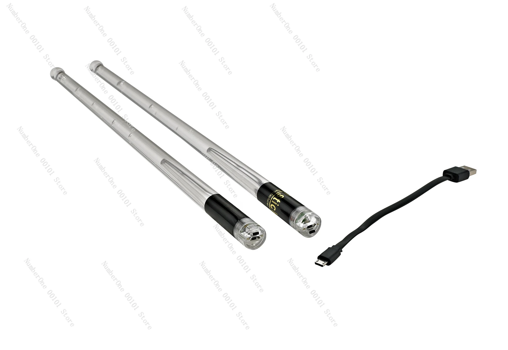 

Rechargeable drumstick LED luminous drum stick, polymer material electronic drum stick charging for 10 hours continuous blow