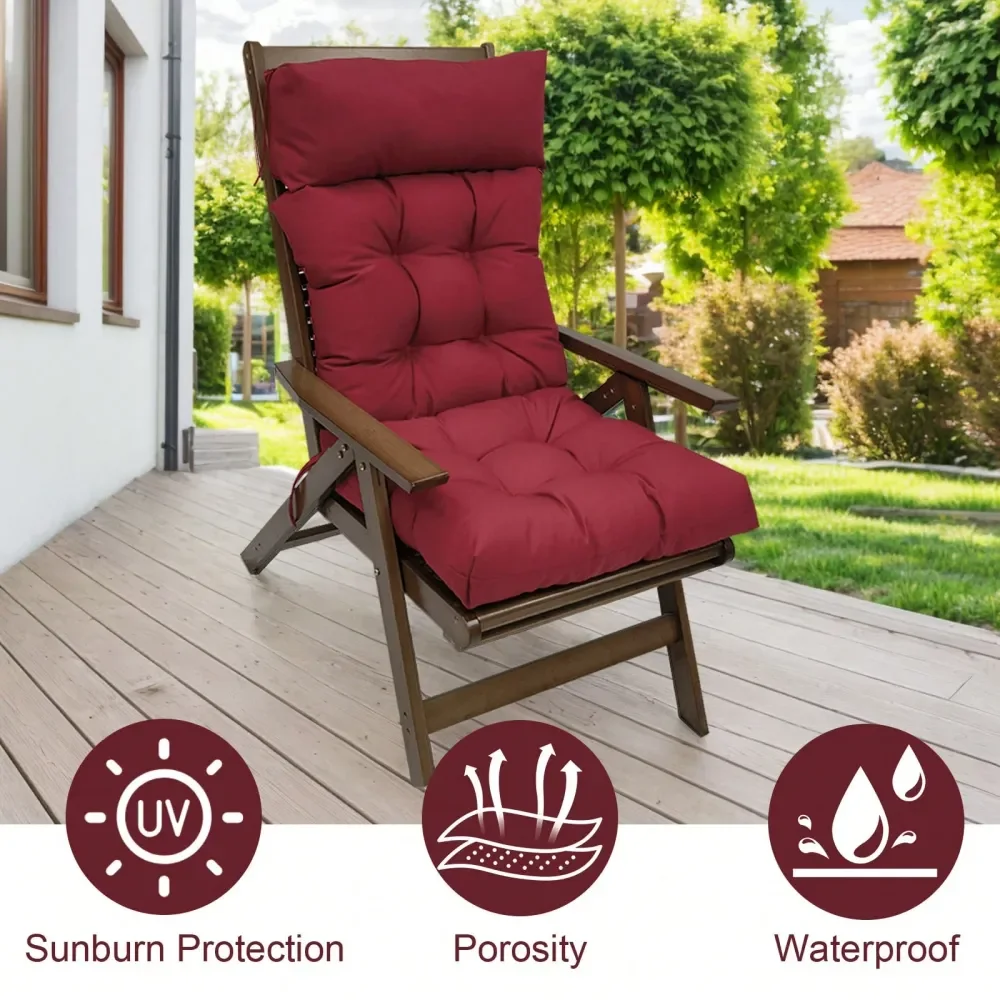 Adirondack Chair Cushion High Back Chair Pad Indoor Outdoor Seat Pads Adirondack Chair Cushion Outdoor Patio High Back Chair Ro
