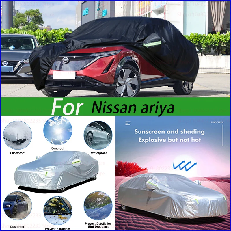 

Universal Full Car Covers Outdoor Waterproof Sun Rain Snow Dust Resistant Protection UV For Nissan Ariya