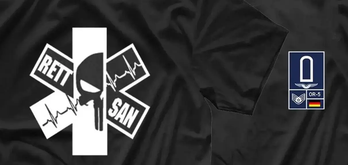 

RettSan OR-5 Emergency Rescue Team T-Shirt 100% Cotton O-Neck Summer Short Sleeve Casual Mens T-shirt Size S-3XL