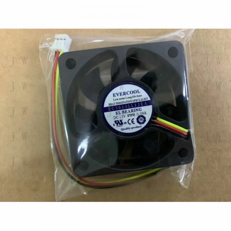 DDJ  1pcs FOR EVERCOOL EC5015LL12EA DC12V 0.09A 50*15MM cooling fan 3pin