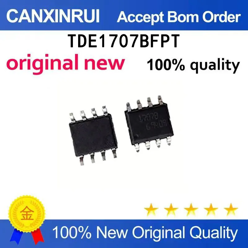 

(5-100 pieces)Brand new original TDE1707BFPT silk screen 1707B patch SOP-8 power switch chip IC
