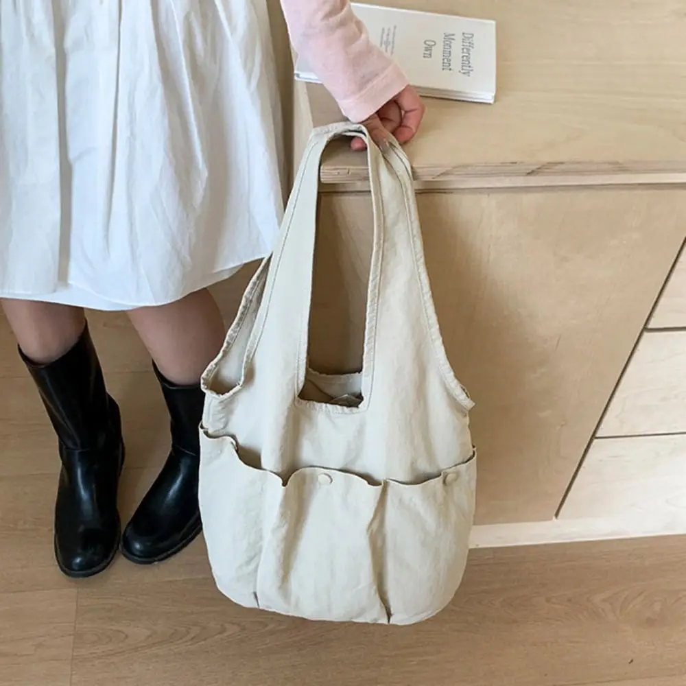 

Underarm Bag Nylon Shoulder Bag Large Capacity Quick-dry Sport Tote Bag Korean Style Solid Color Multi-pouch Tote Bag Unisex