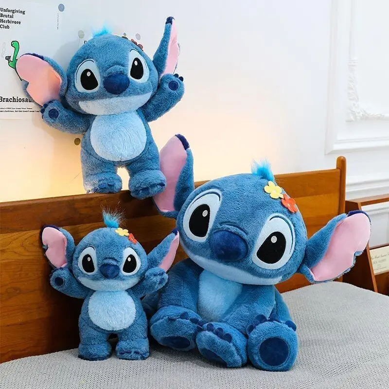

Disney Kawaii Stitch Plush Toys Cartoon Cute Lilo Stitch Plush Dolls Throw Pillow Backpack Doll Bag Toys Kids Birthday Gifts