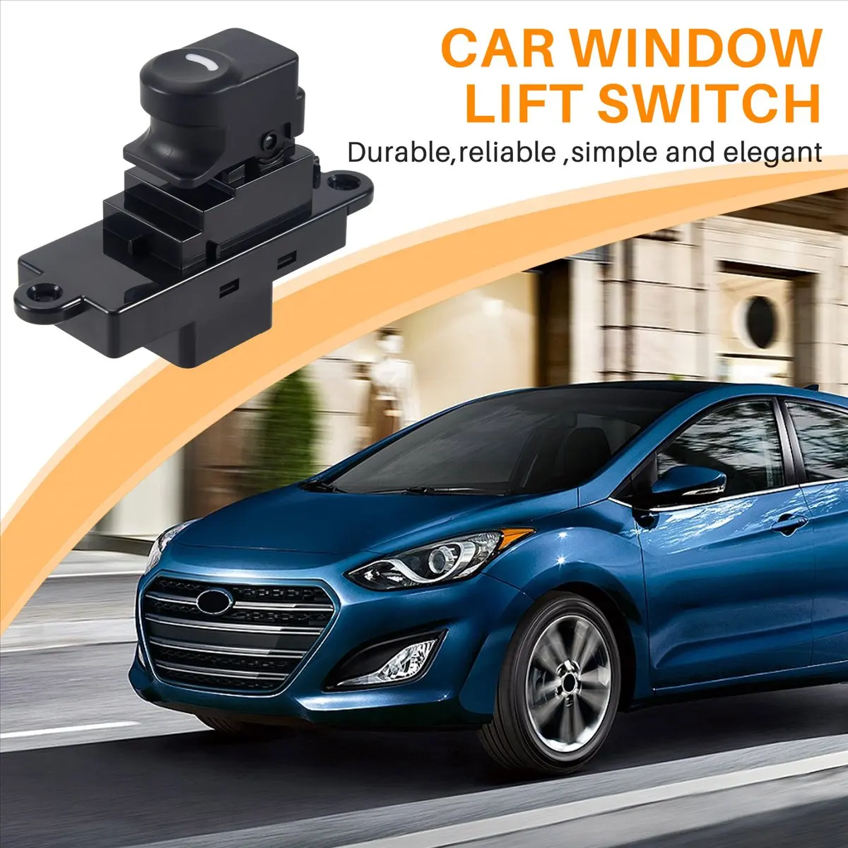 #06W (Black)Car Right Rear Door Window Lift Button for I30 I30Cw I30 2008-2011,Automotive Parts & Accessories