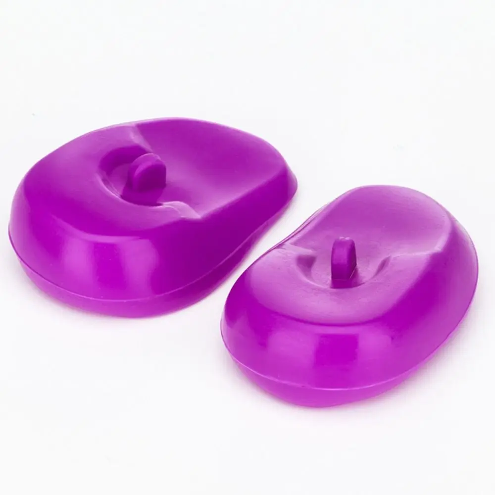 2PCS Creative Multicolor Silicone Ear Cover 75*55mm Ear Caps Shower Earmuffs Hair Styling Salon Ear Shield Barber Shop