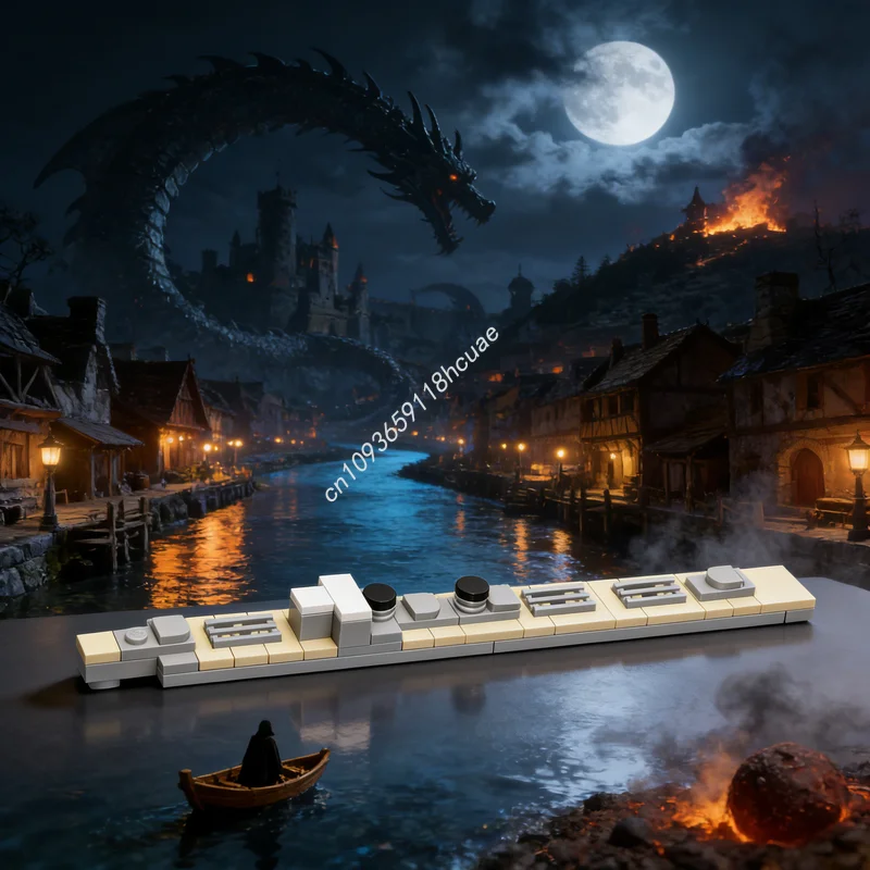 

290pcs MOC 1 Scale Early Japanese Destroyers Boat Model Building Blocks Construction Festival Gift Creative Idea Toys Education