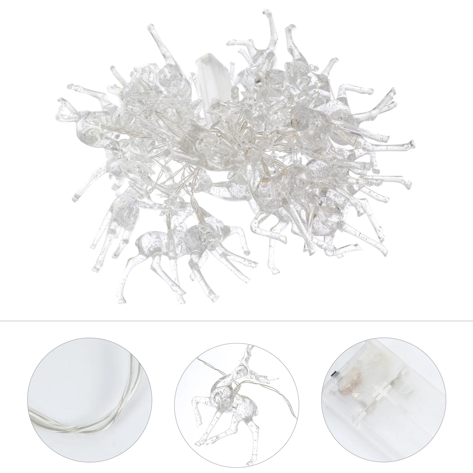 

1Pcs Reindeer Xmas Lamp String LED Light Decorative Christmas Lamp String Party Light for Holiday Festive Decor