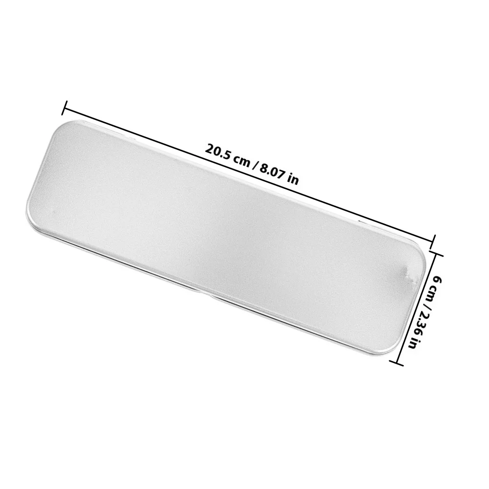 4pcs Tinplate Pencil Case Spacious Metal Stationery Box For School Office Organizers Durable Portable Storage Container Tin