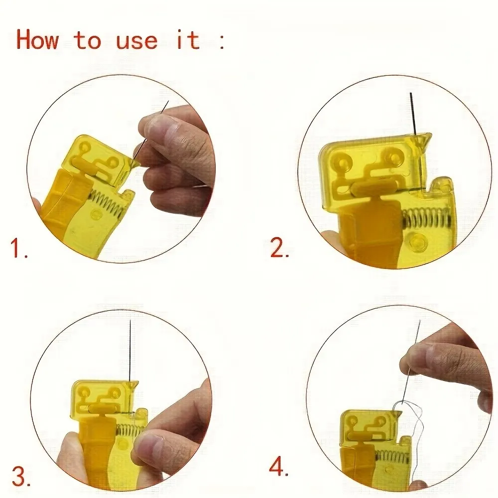 Enhebrador de Agujas Automático para Coser, Manualidades y Suministros de Costura para el Hogar, Herramienta de Enhebrado Rápido para Coser a Mano