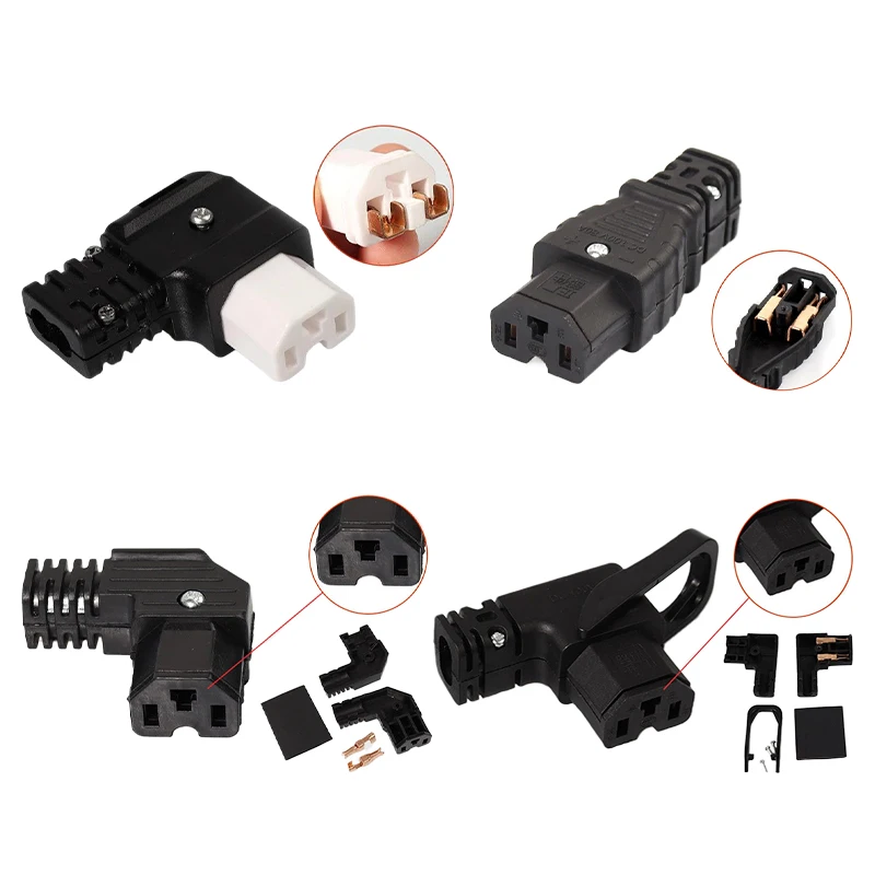 1PCS Plug DC Electric Vehicle Ceramic Three-Prong Y-Shaped Elbow Conversion Connector T-Type Modified Prong Socket