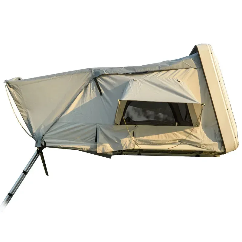 

High-Quality Waterproof Portable Car 4 Person Camping Truck Roof Top Tent Korea ABS Hard Top Shell Lightweight 160Cm