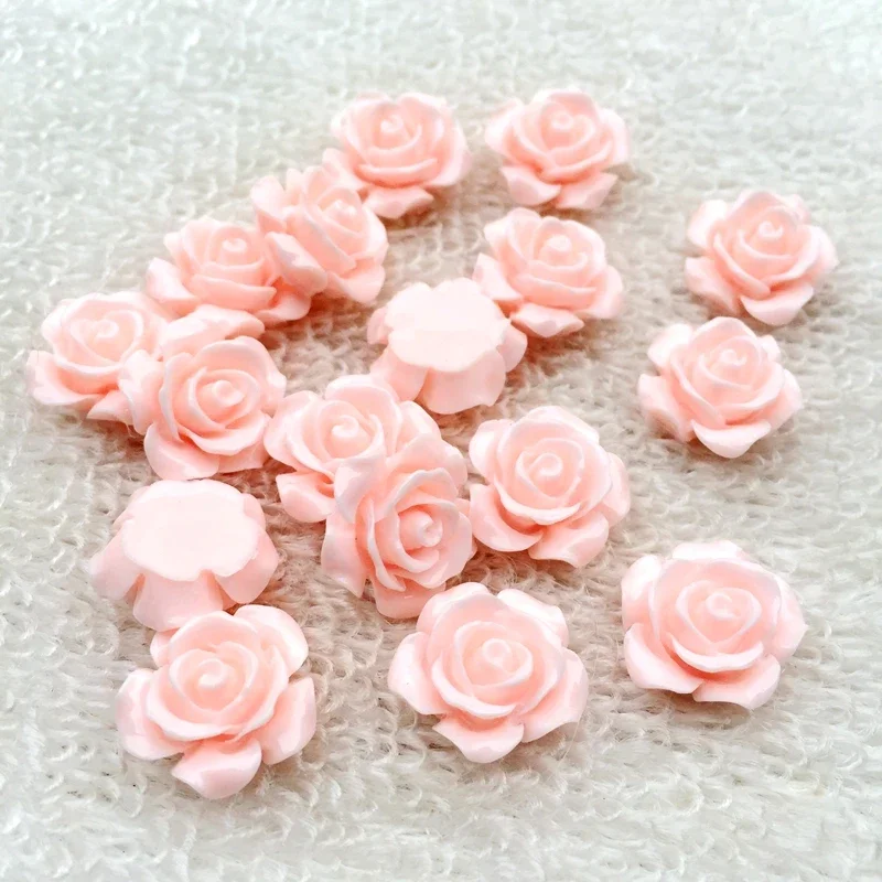 30 шт., 15 мм, крошечные кабошоны с плоской задней частью, 3D полимерные цветочные кабошоны, камея для ожерелья или браслета, сделай поиск-B024
