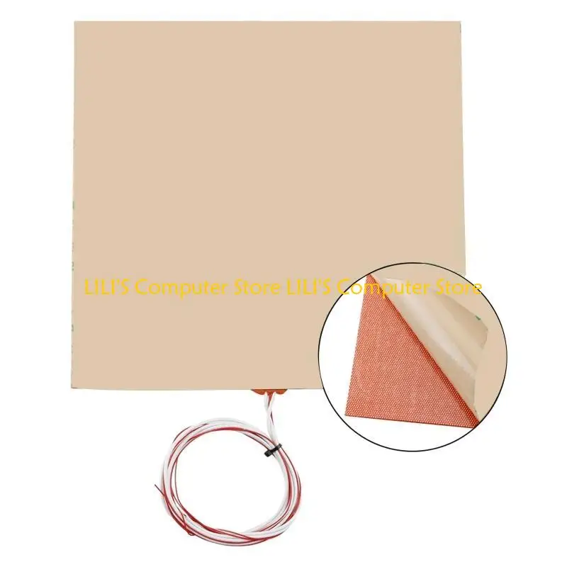 

A52B 11x11in 600W Silicone Heater Pad Heatbed for 3D Printer Hotbed Build Plate Pad