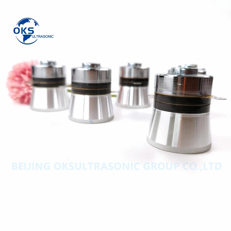 40KHZ 60W PZT4 ทรานสดิวเซอร์ทําความสะอาดอัลตราโซนิกสําหรับเครื่องซักผ้าอัลตราโซนิก