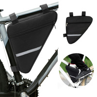 Outdoor Bicycle Triangle Bag Neutral Reflective Strip Mountain Bike Saddle Bag Upper Tube Bag Tool Kit Cycling Equipment