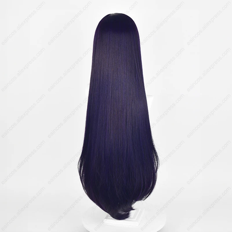 Ririchiyo Shirakiin Cosplay Wig 92cm Long Straight Purple Black Wigs Heat Resistant Synthetic Hair Halloween Role Play Wigs