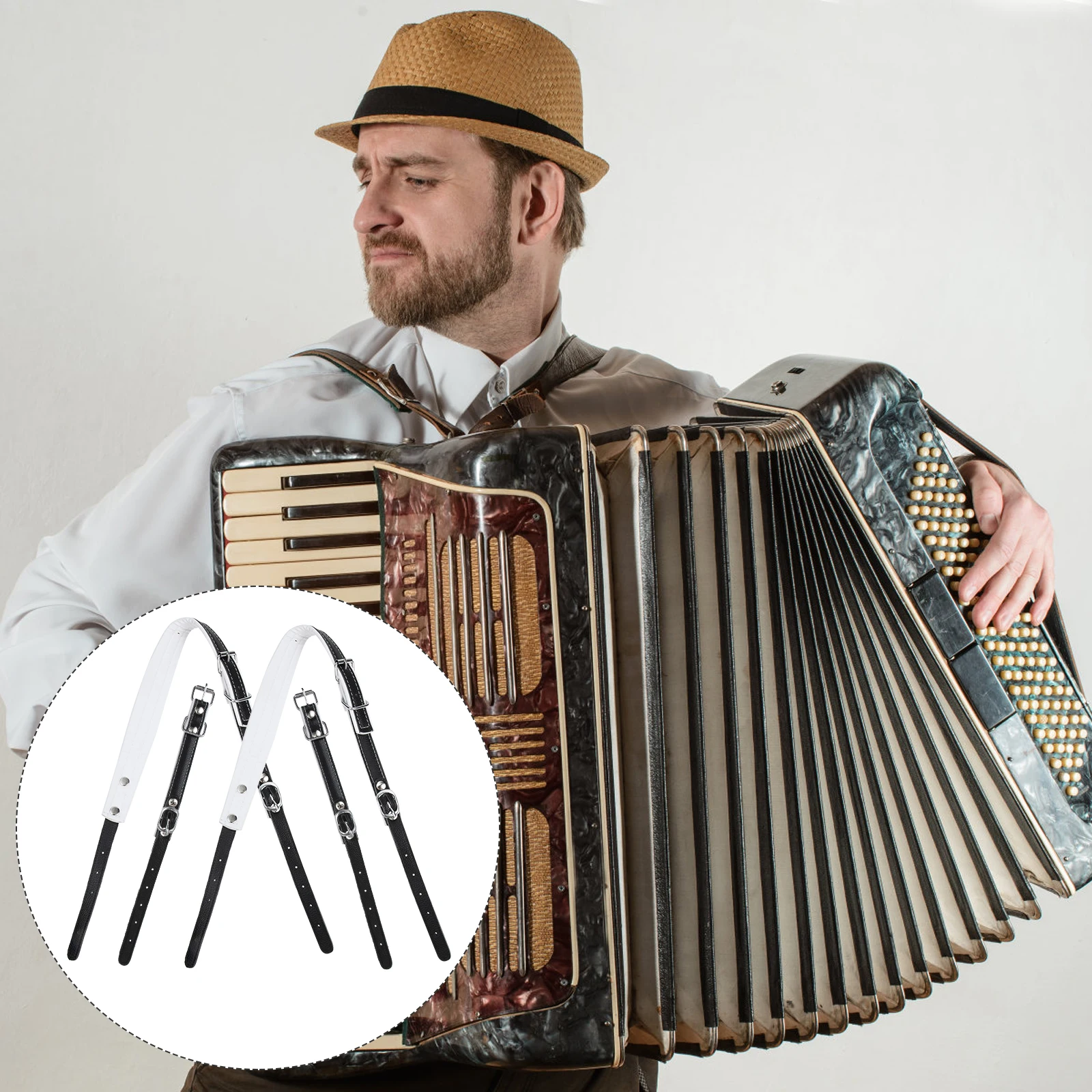 

Adjustable Durable Accordion Shoulder Straps Premium Wear Resistant Comfortable for Adults Child Replacement Firm Corrosion