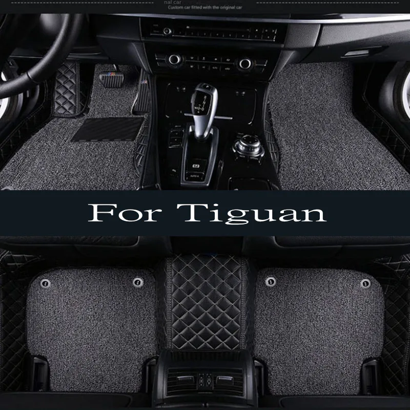 

Car Floor Mats For Tiguan 2019 2018 2017 Carpets Custom Accessories Interior Waterproof Auto Parts Products For VW VW